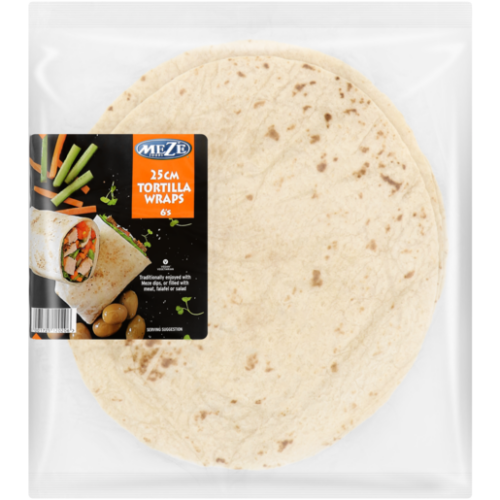 Meze Tortilla Wrap 25cm 6's