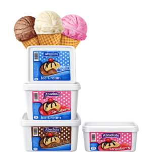 Absolute' Ice Cream Tubs